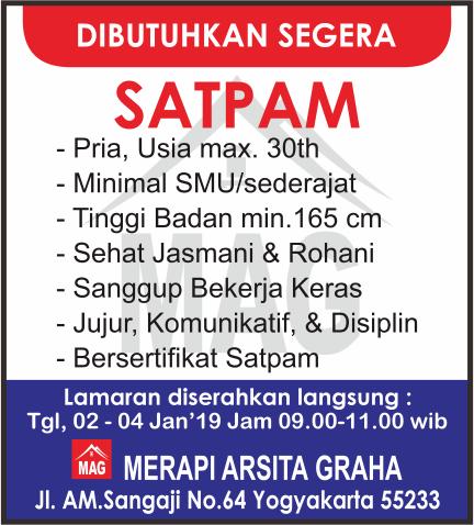 Lowongan Pekerjaan Di Yogyakarta