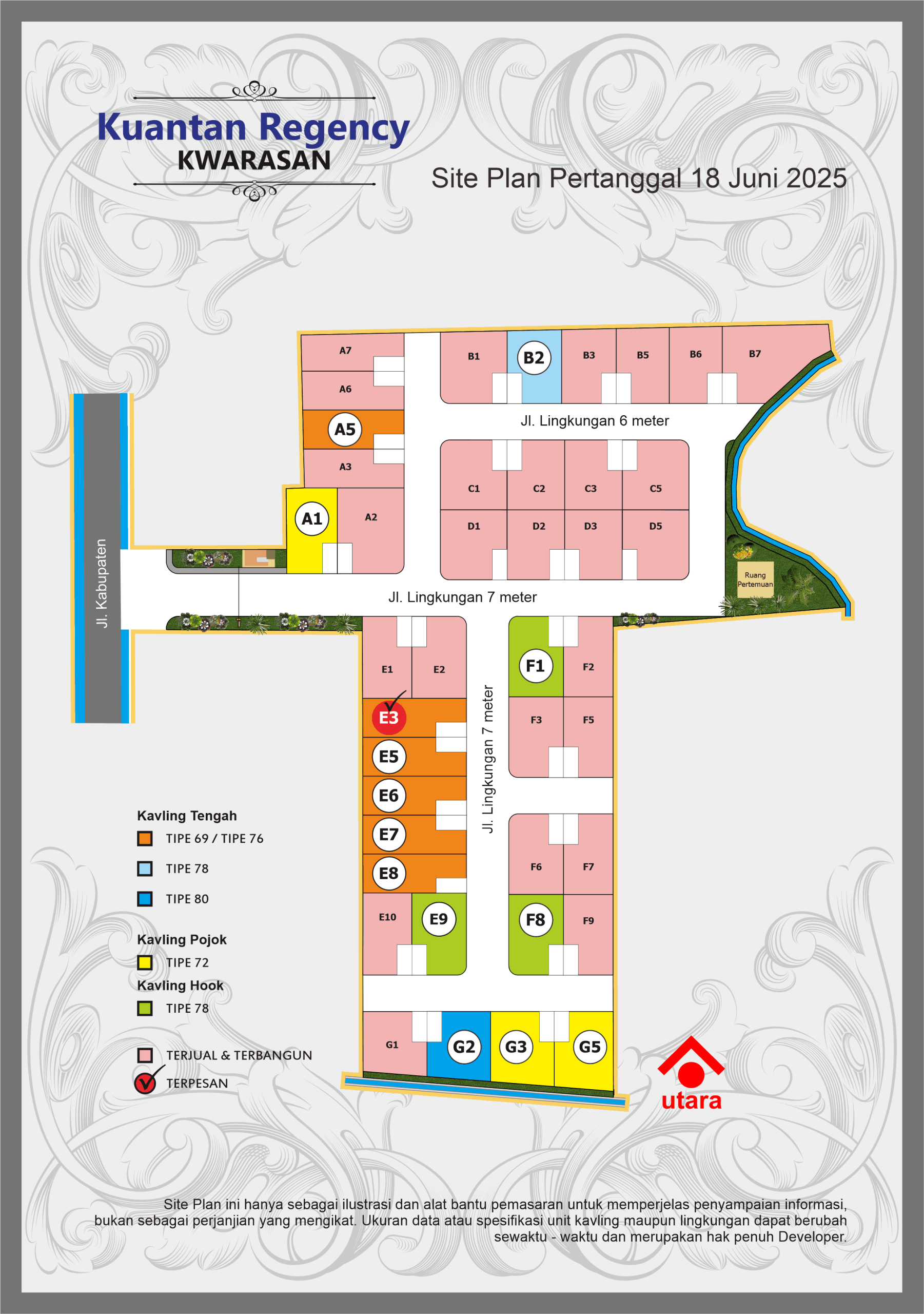 Site Plan Kuantan Regency Kwarasan