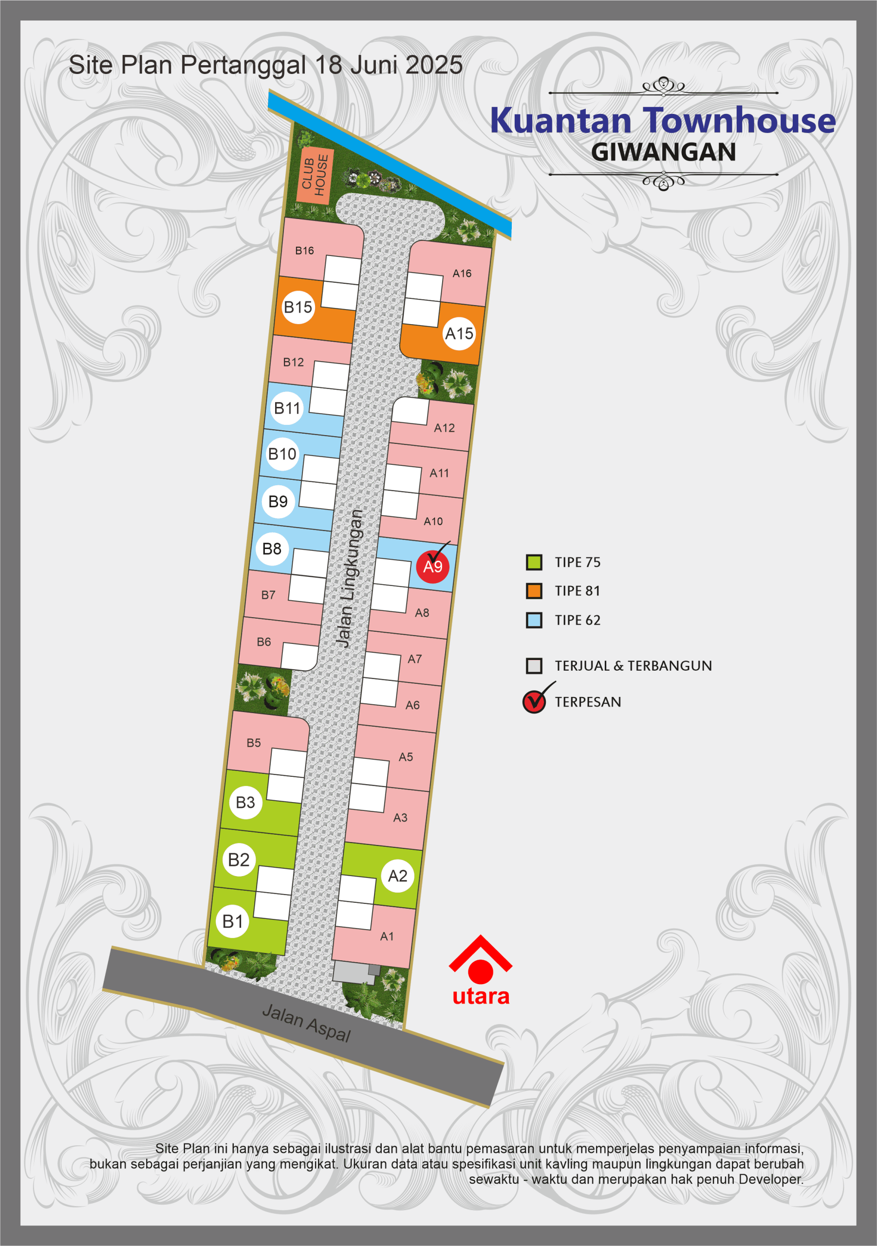 Site Plan Perumahan di Jogja 2025, Arsita Regency Titibumi