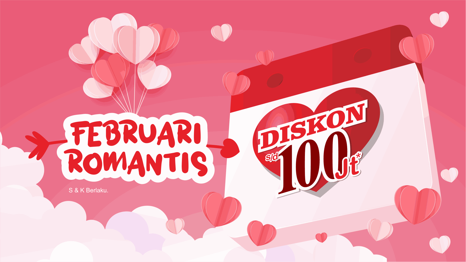 Baner Promo Valentine Perumahan di Jogja