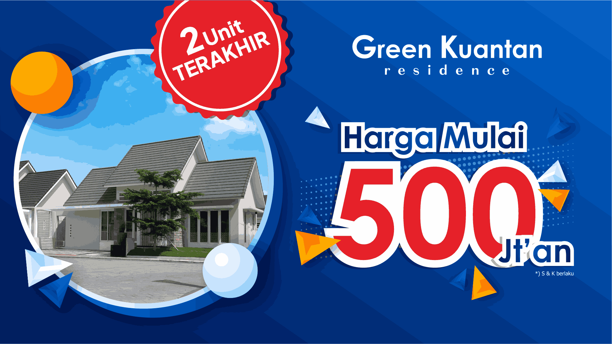 Promo Green Kuantan Residence, Rumah Dijual di Jogja 2025